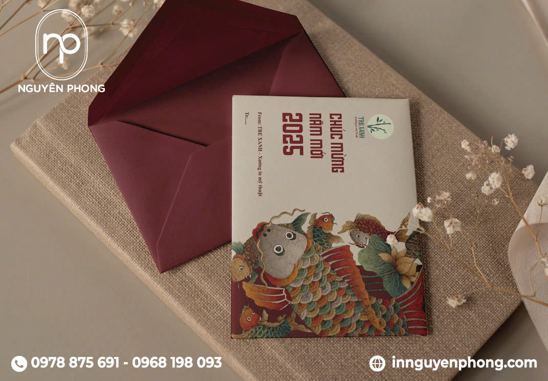 Bao thư thể hiện sự chỉn chu, làm tấm thiệp trở nên trang trọng hơn